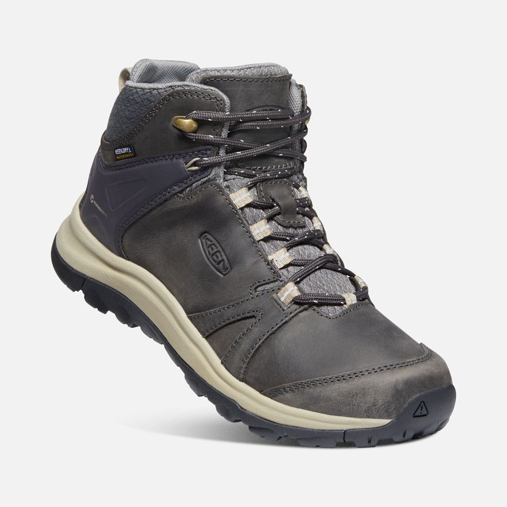 Botas de Seguridad Keen Mexico Grises Oscuro - Mujer Terradora Ii Cuero Waterproof - BV4023751